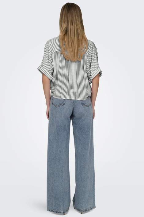 Only onlpaula life s/s tie shirt wvn noo